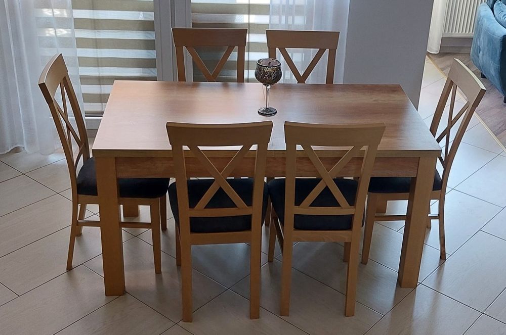 Stół do jadalni +6 krzeseł