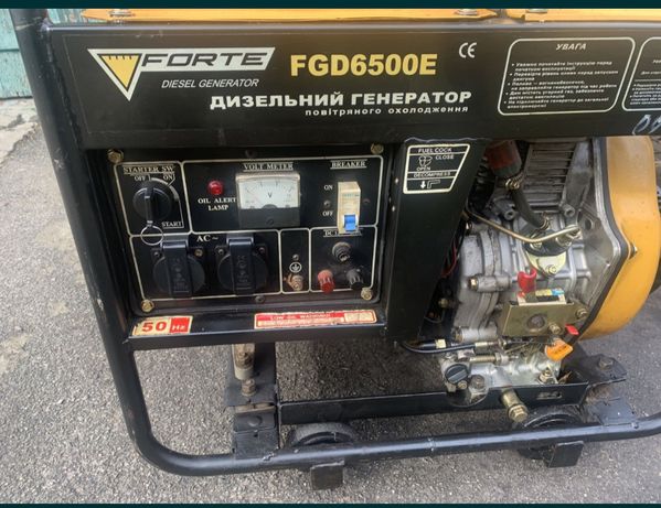Дизельний генератор Forte 4.5 kBт Обмін на будматеріали або роботи