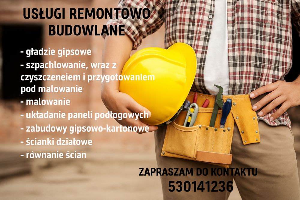 Usługi remontowo budowlane