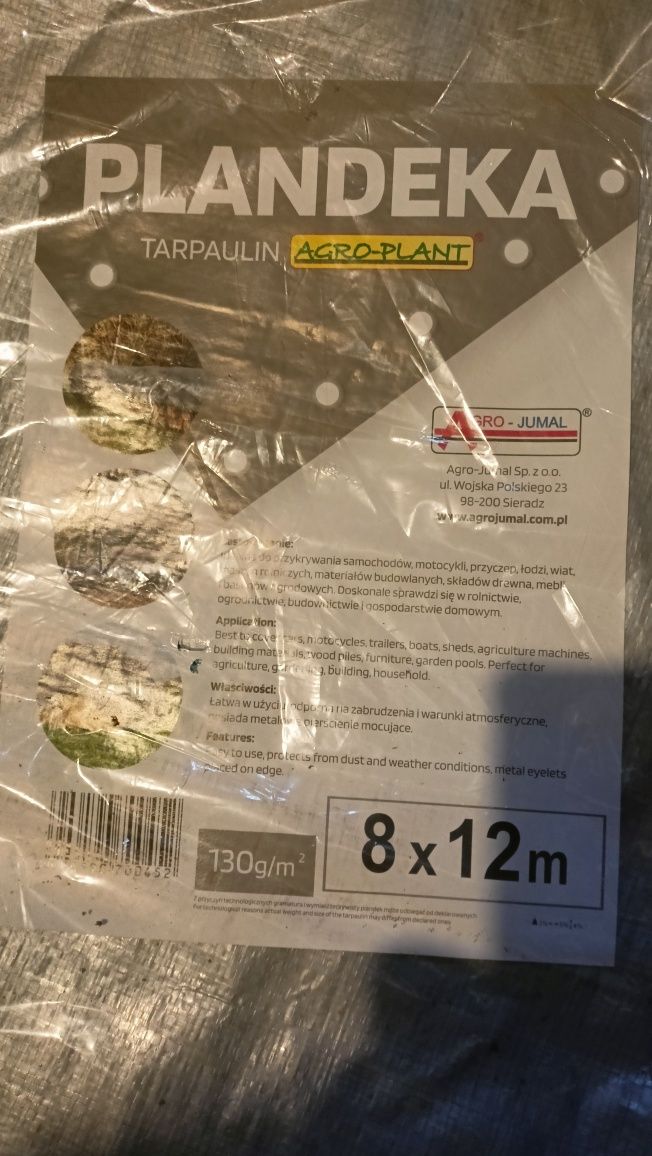 Plandeka 8x12 130g/m²
