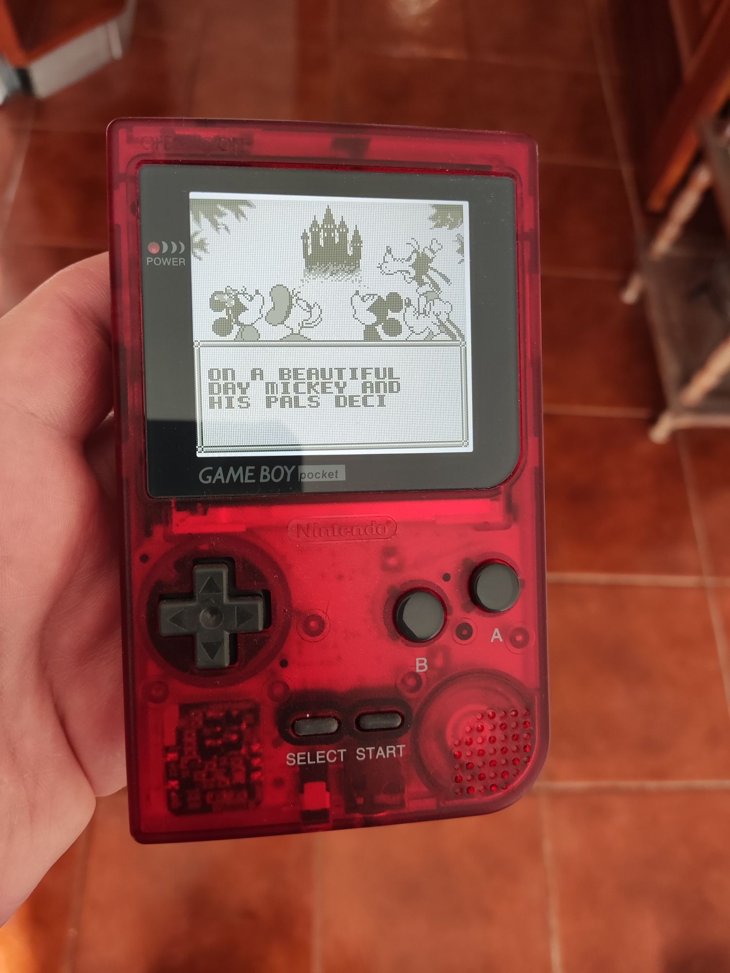 Oferta portes Game Boy pocket com ecrã IPS e jogo Mickey gameBoy