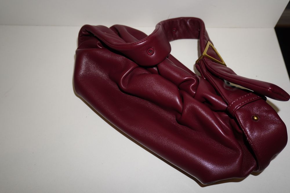 Бордова сумка , сумка тоут