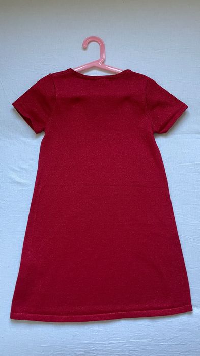 Elegancka czerwona sukienka H&M 134/140