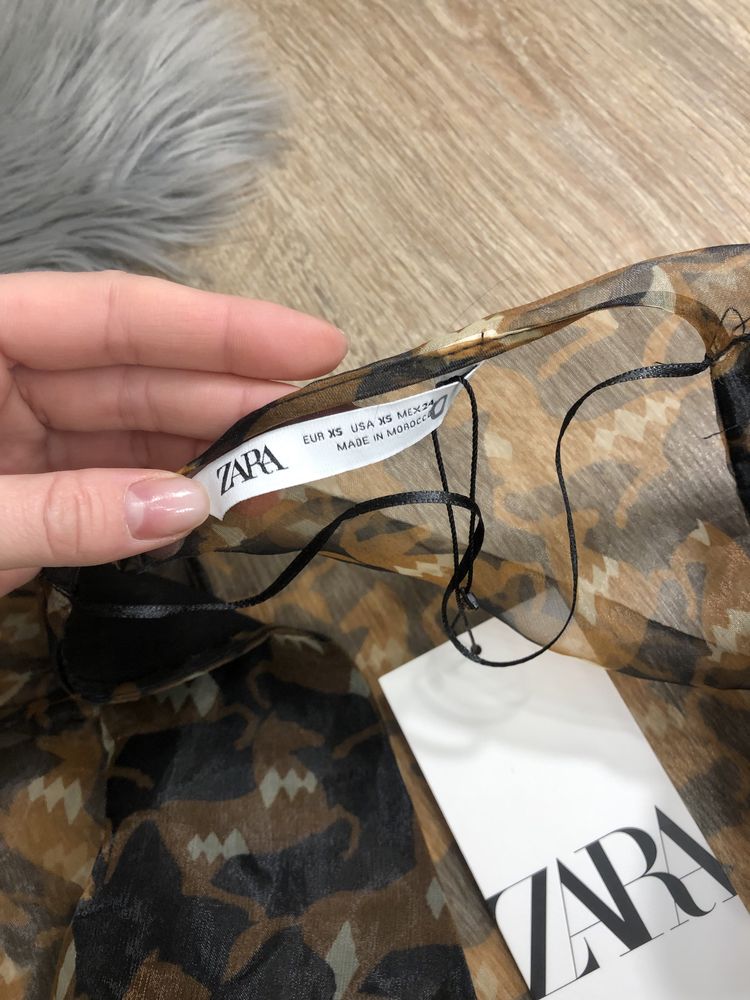 Блуза з органзи  Zara