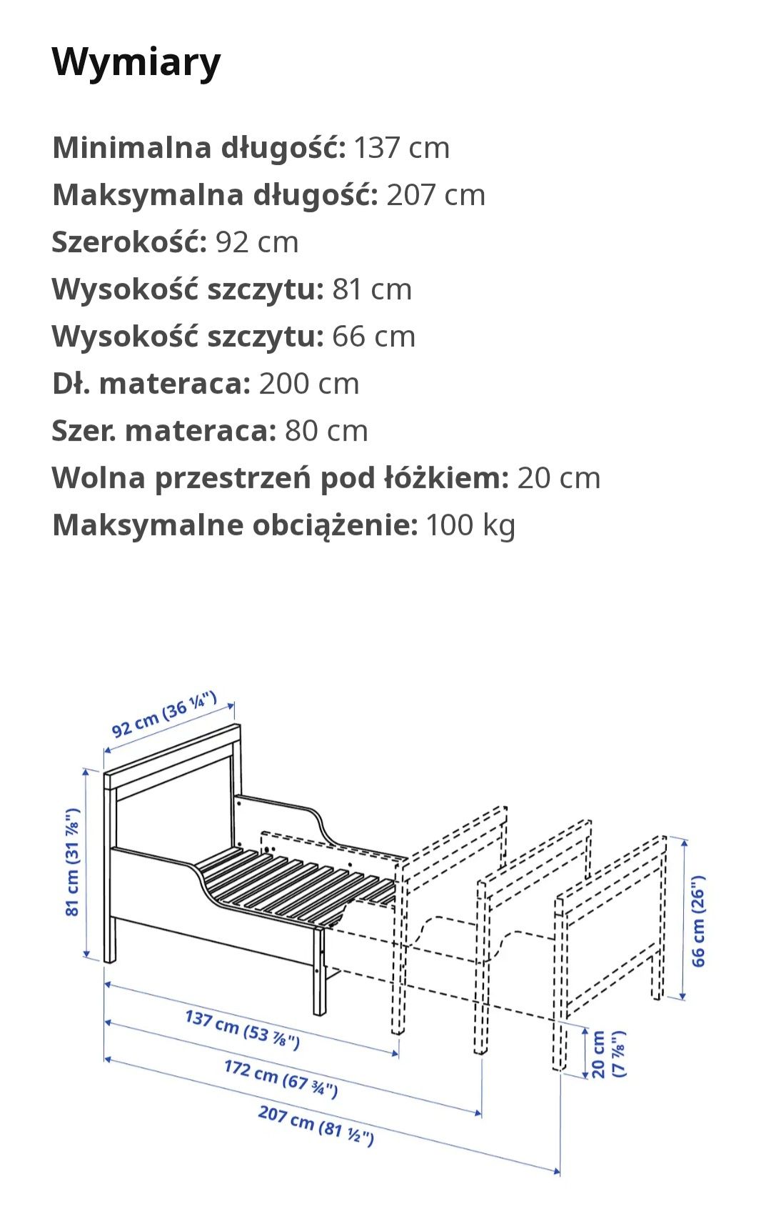 Łóżko ikea sundvik,zestaw mebli ikea stuva