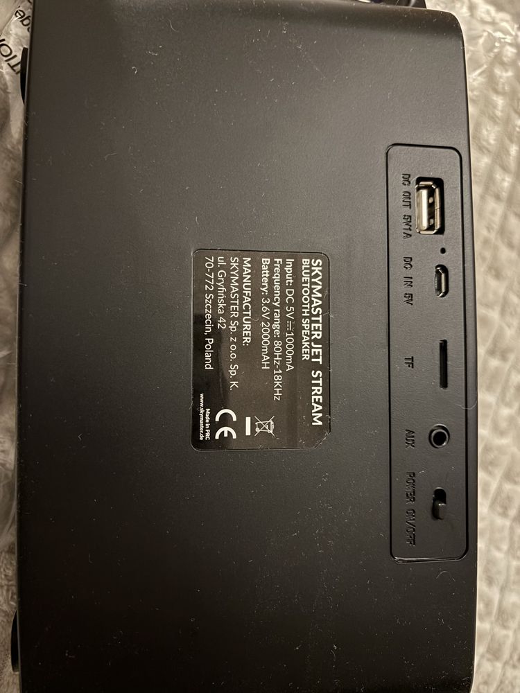 Głośnik Bluetooth Skymaster Jet Stream przenośny