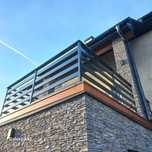 Barierka aluminium balustrada aluminiowa balkon malowana proszkowo