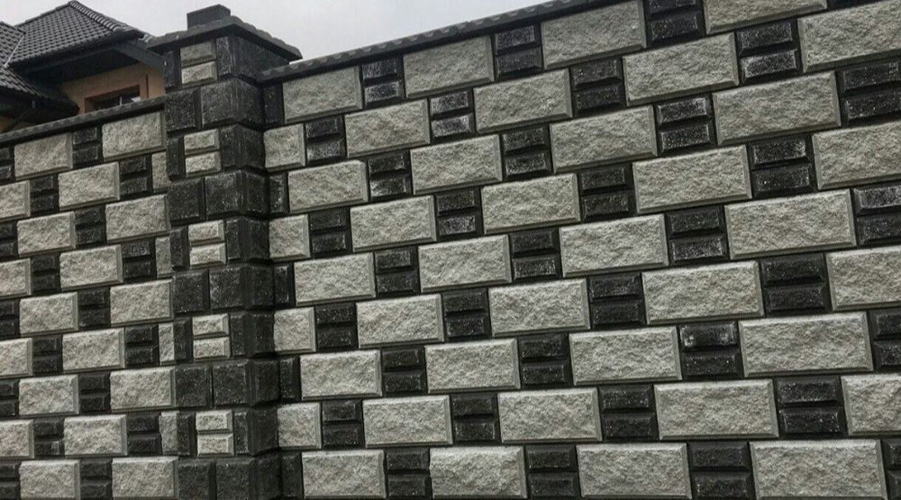 Блок заборный Блок колотый Блок забор декоративный Рваный камень Скала