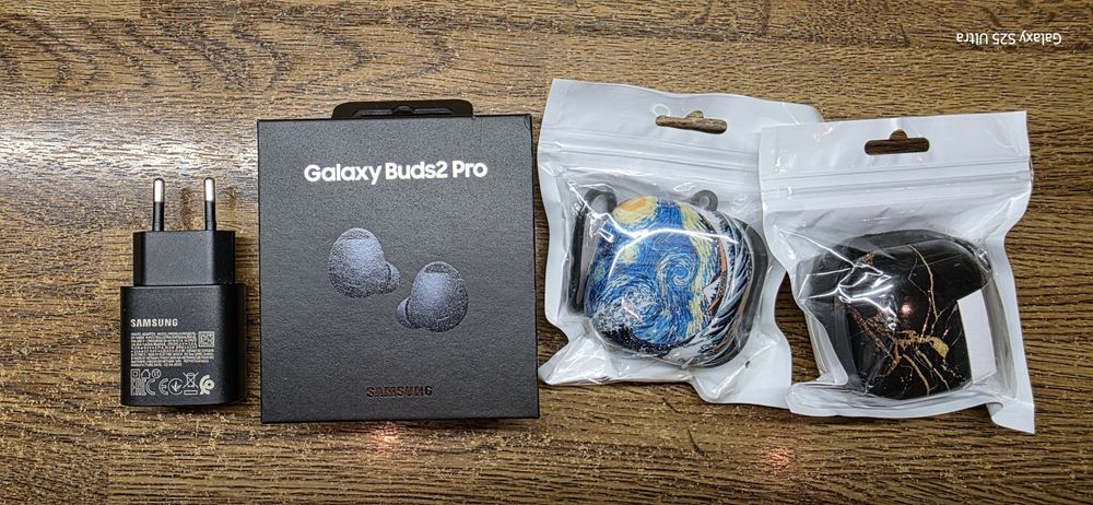 Samsung Galaxy Buds2Pro, nowe, oryg. z ładowarką 25W I 2 szt. etui.