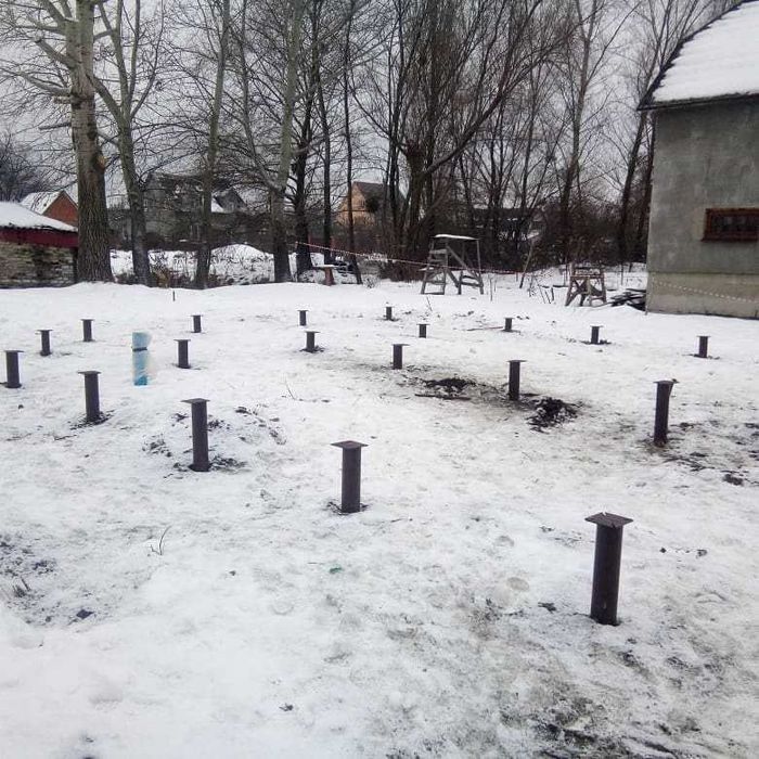 Сваи винтовые, гвинтові палі, геошуруп, монтаж, производство, свая