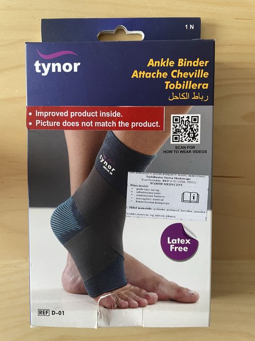 Elastyczny stabilizator stawu skokowego kostki Tynor