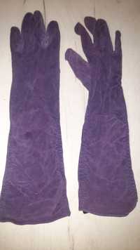 Перчатки фиолетовые