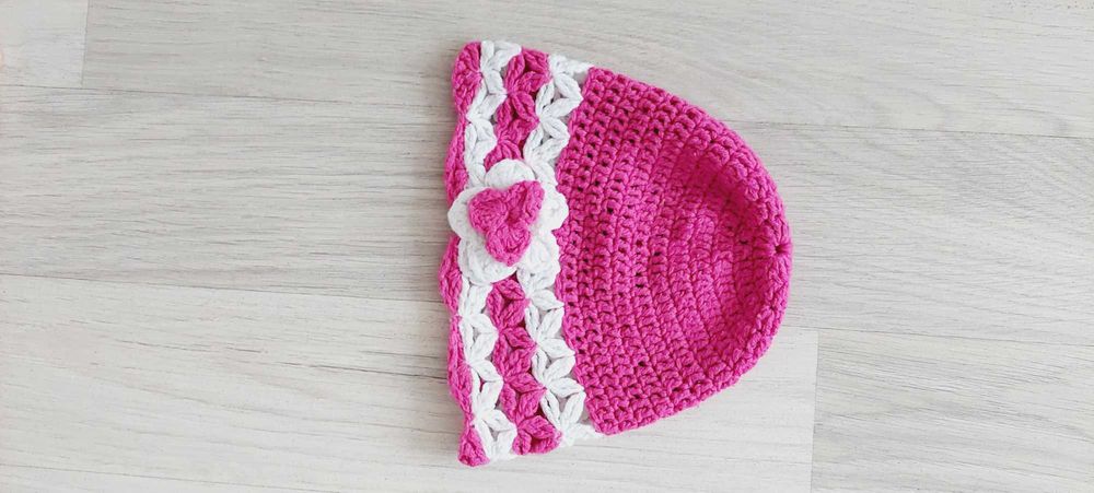 Czapka ażurowa 3-6 miesięcy