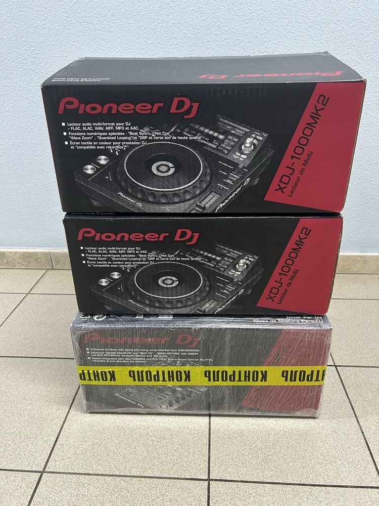 Продам комплект Pioneer xdj 1000 mk2+ djm 750 mk2