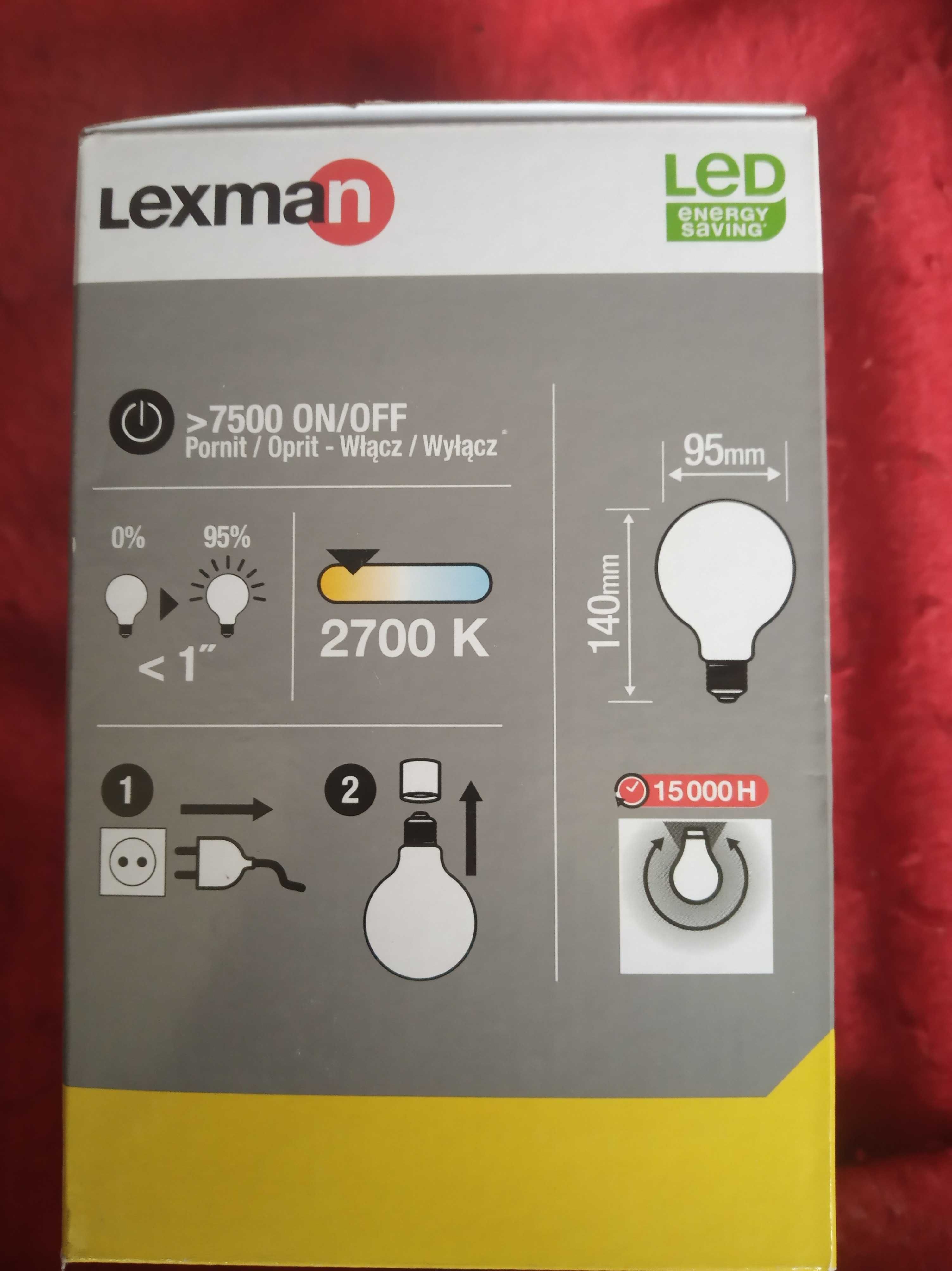 Żarówki LED Filament E27 7W kula