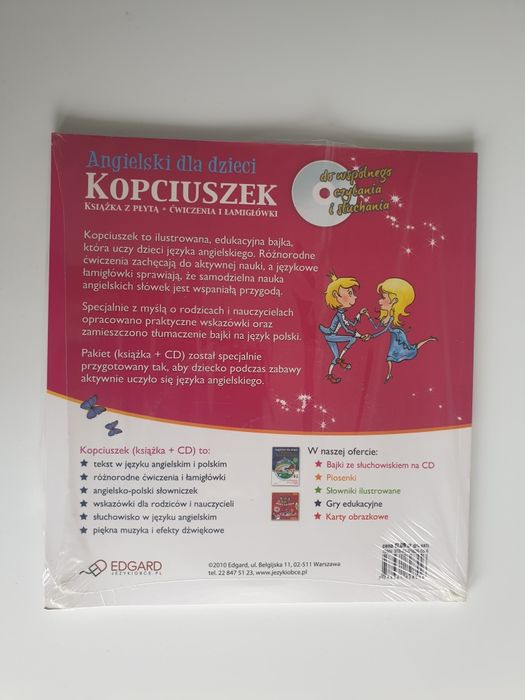 Nowa. Angielski dla dzieci. Kopciuszek.  Płyta