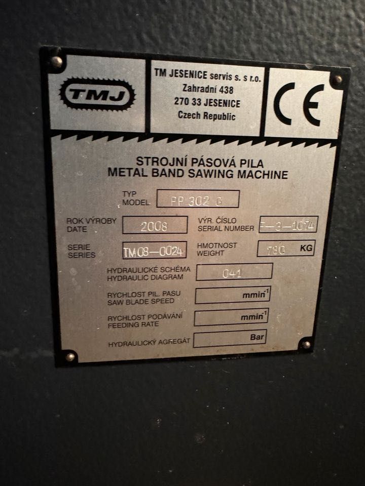 Piła taśmowa (Pilous) TMJ PP302G  (Kasto/Amada/Bomar) jak nowa !