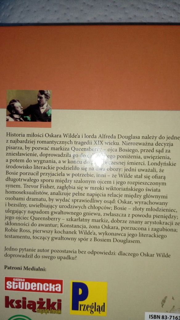 Oskar Wilde i Bosie. Fatalna namiętność. Trevor Fisher