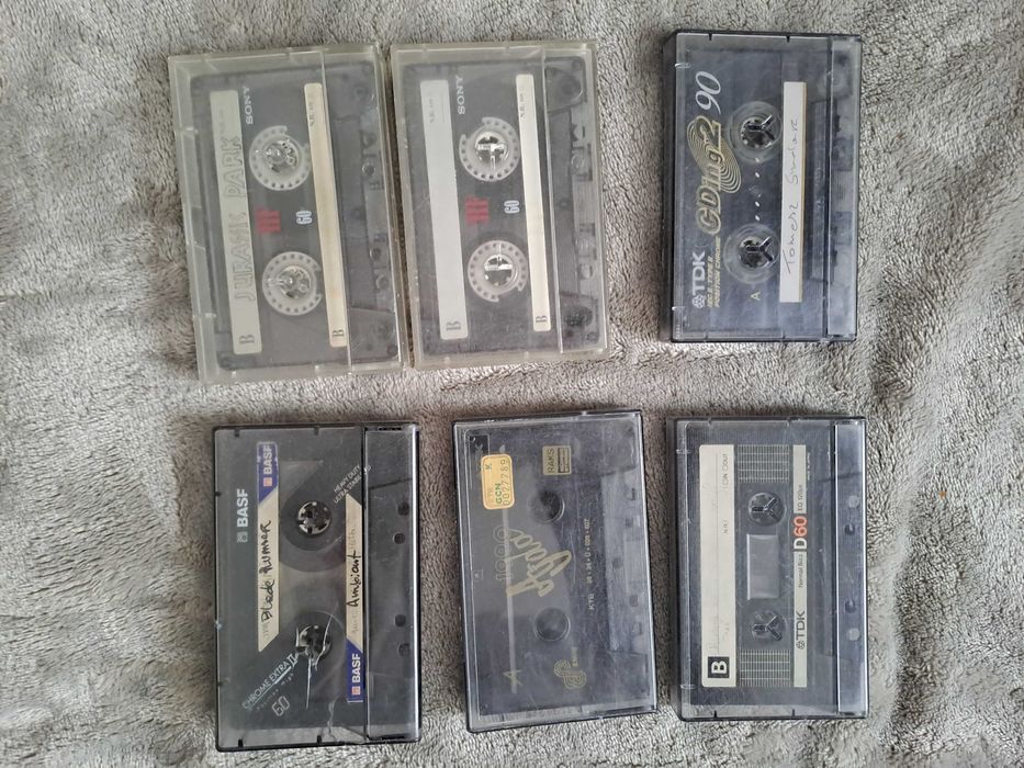 zestaw 6 kaset magnetofonowych Basf TDK Sony