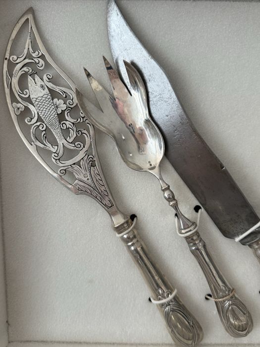 Faqueiro de Prata c/ contraste Javali