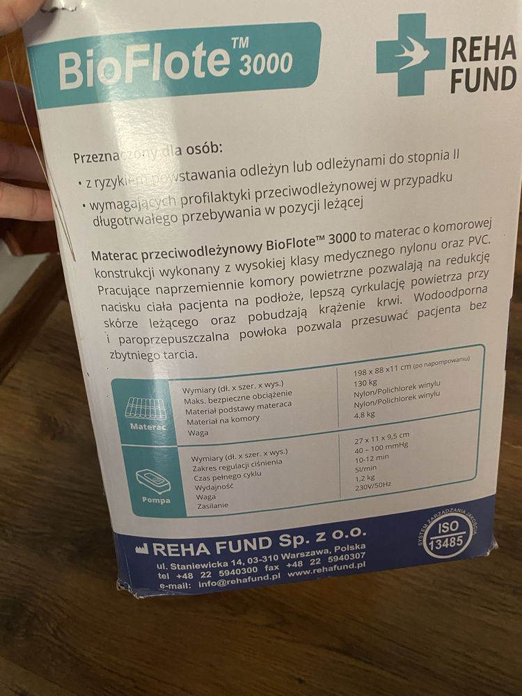 Materac przeciwiodlezynowy