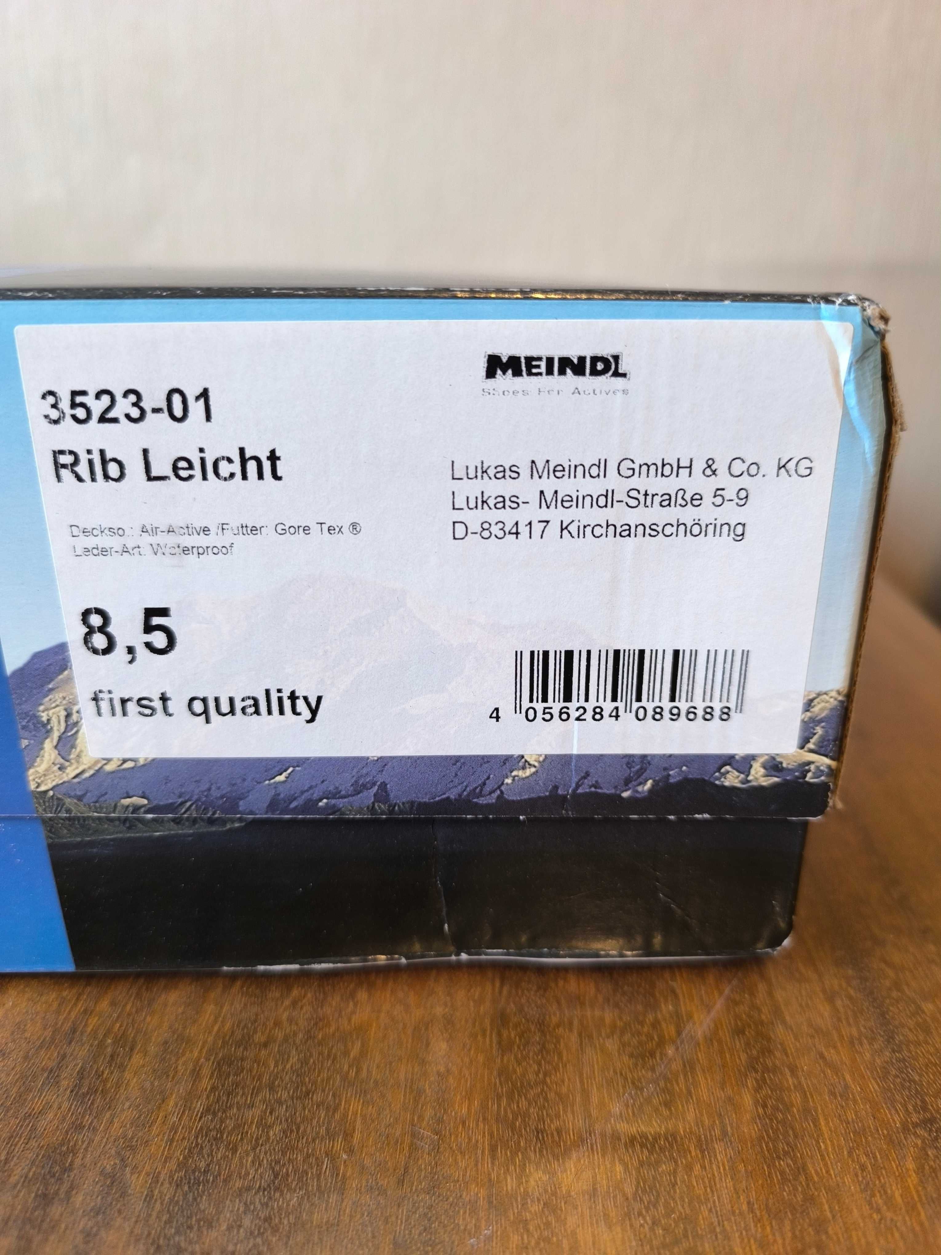 Meindl Trekkingi Meindl Rib Leicht 3523/1 Black rozm. EU 42,5 cm.