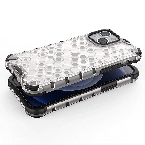 Honeycomb etui pancerny pokrowiec z żelową ramką iPhone 13 mini zielon