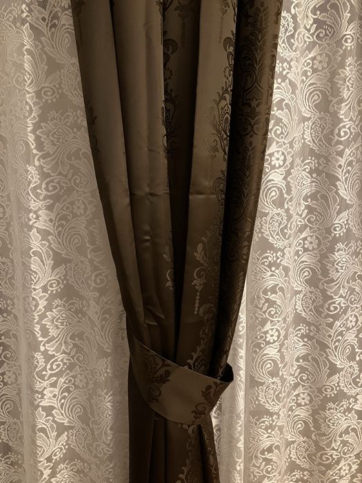 Zasłony z upięciami 370x180