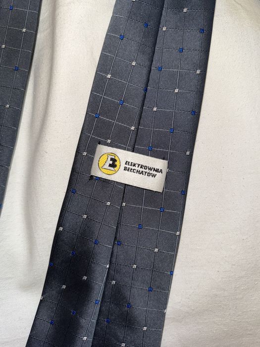 Jedwabny szary krawat