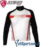 Bluza rowerowa męska Berg Cycles - Evo biało czerwona r. L - wyprzedaż
