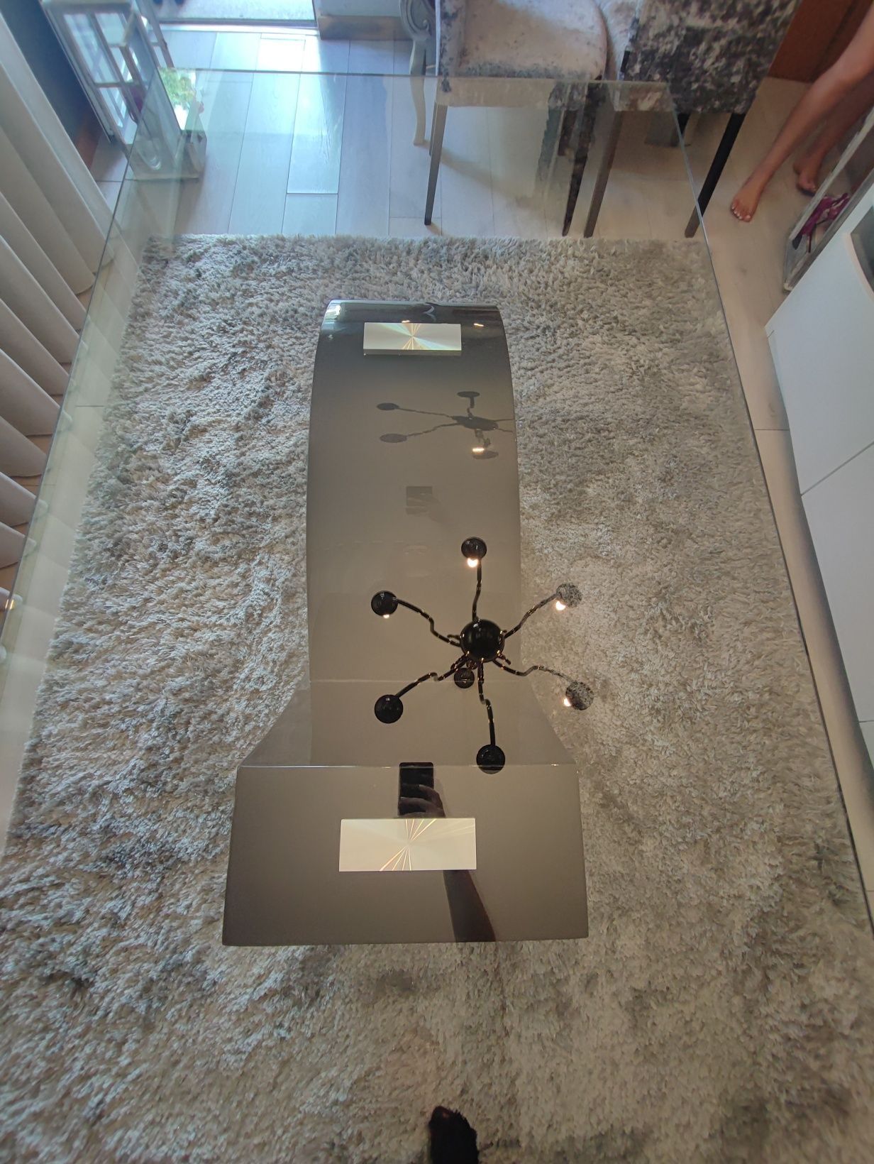 Mesa de vidro para sala -  Como Nova