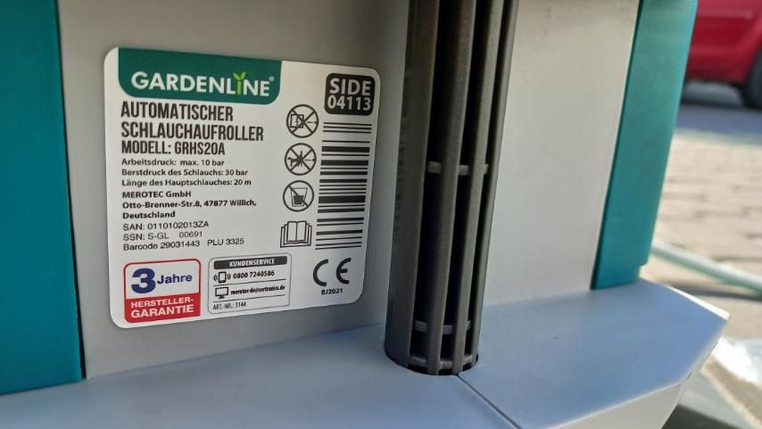 Автоматична котушка Gardenline, Шланг для поливу Gardenline,  автомати