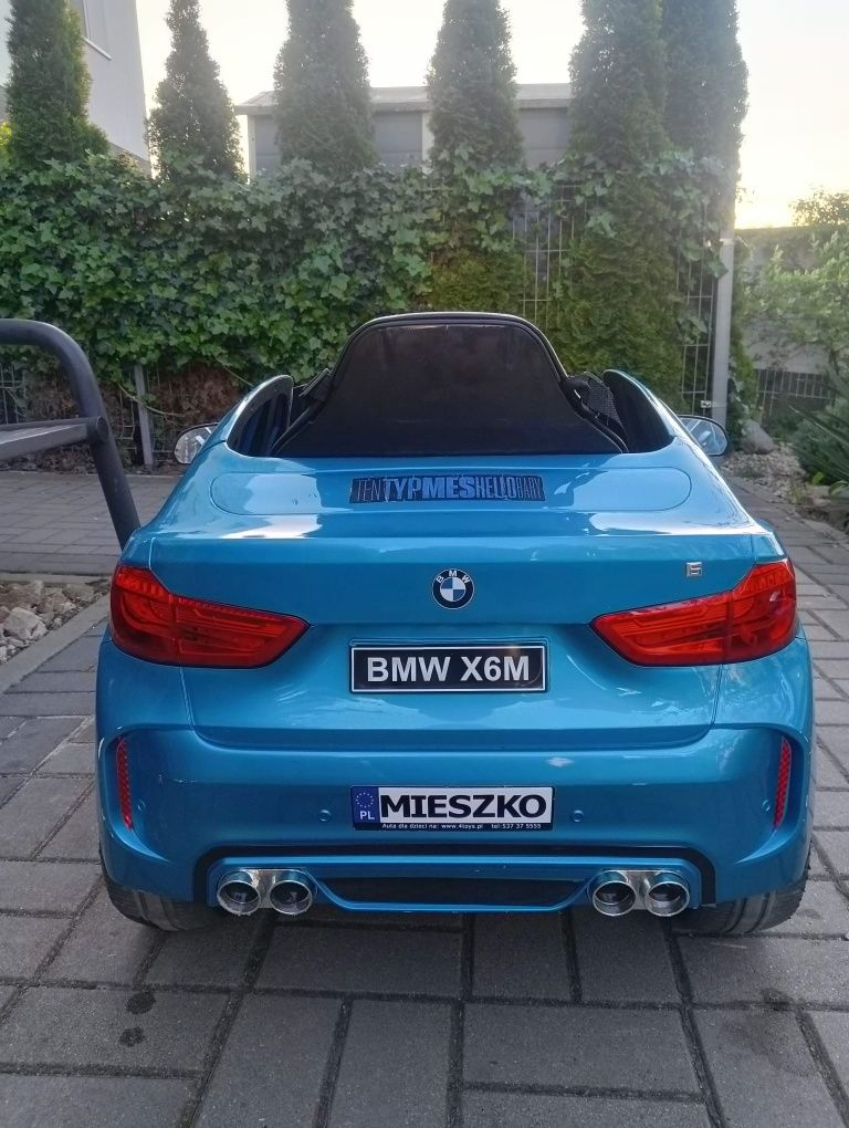 Autko na akumulator BMW X6M dodatkowy aku 12V