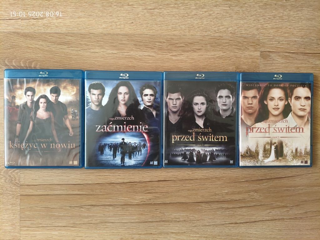 Saga Zmierzch Księżyc w nowiu Zaćmienie Przed Świtem Blu ray lektor PL