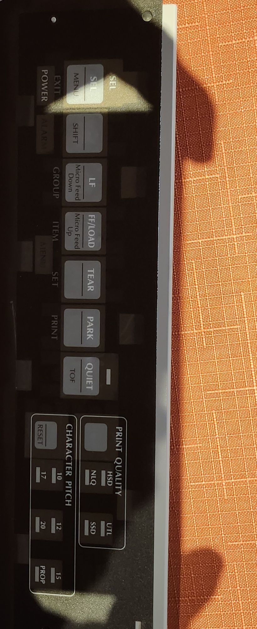 Drukarka igłowa Oki 3320 panel sterujący