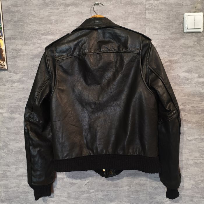 Винтажная 70's кожаная куртка кожанка пилот авиатор talon zip бомбер