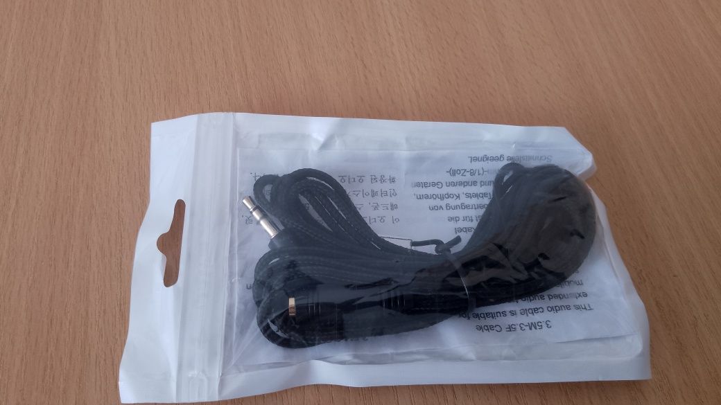 Przedłużacz do słuchawek Jack 3.5 mm stereo 3 metry