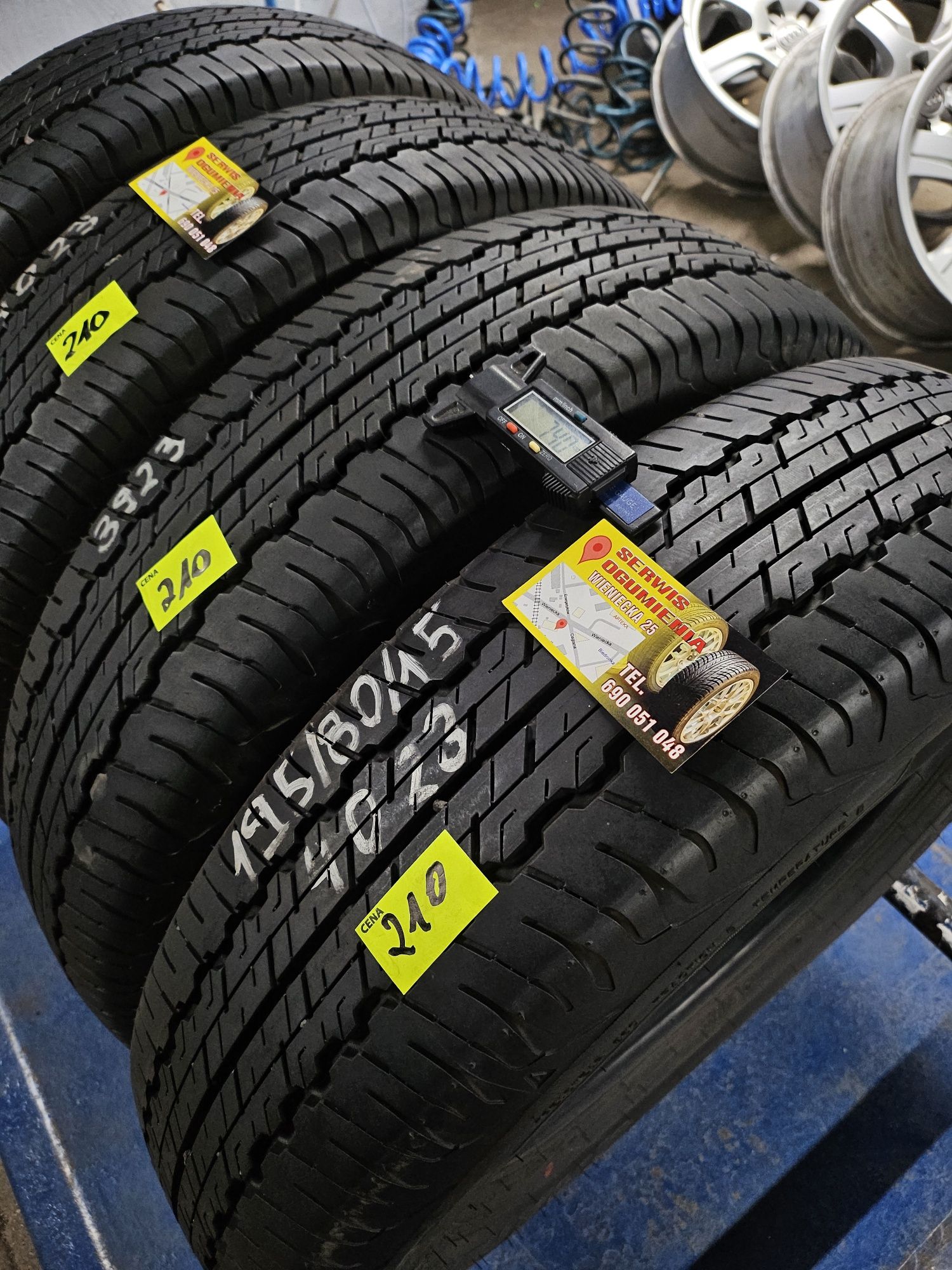 195/80/15 Dunlop 2023r/Montaż Gratis/Wysyłka/Gwarancja /
