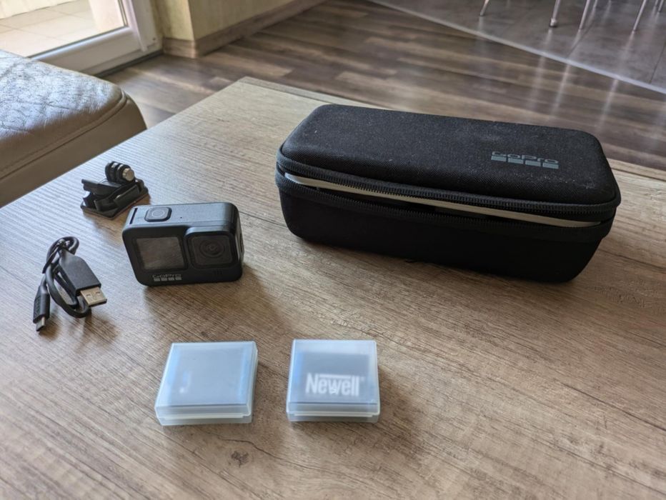 Kamera Go Pro Hero 9 Black, 2x dodatkowe akumulatory, plus karta