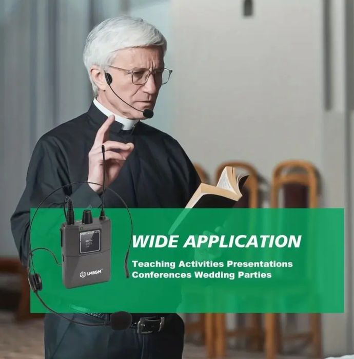 Conjunto de Microfones Profissional sem fios