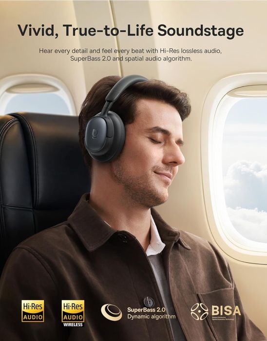 Наушники Baseus Bowie MH1 с SuperBass 2.0, звуком Hi-Res LDAC, 80 часо