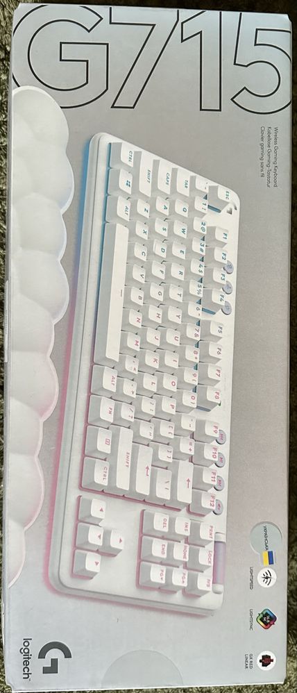 Клавіатура бездротова ігрова logitech g715 aurora wireless