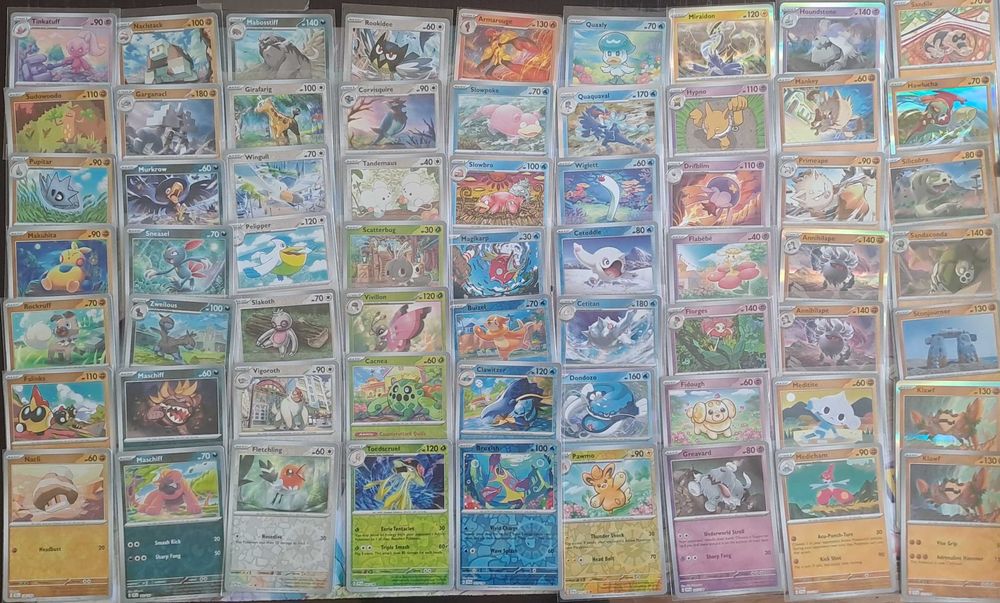 Karty Pokemon TCG. 422 karty reverse i holo. Bez powtórek