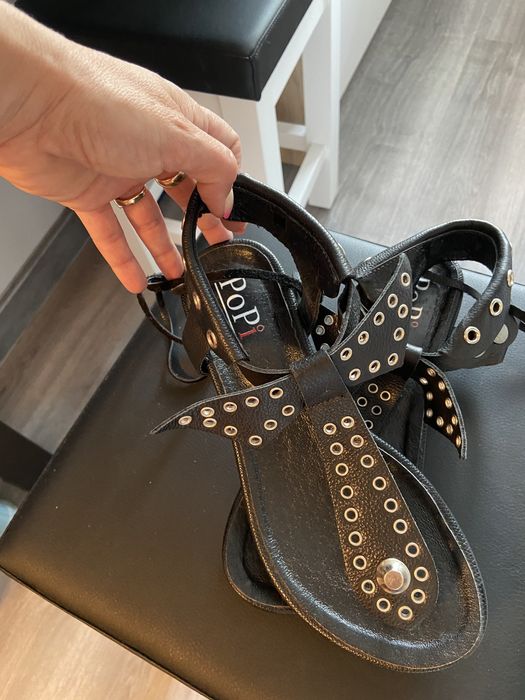 Skórzane japonki rozmiar 37