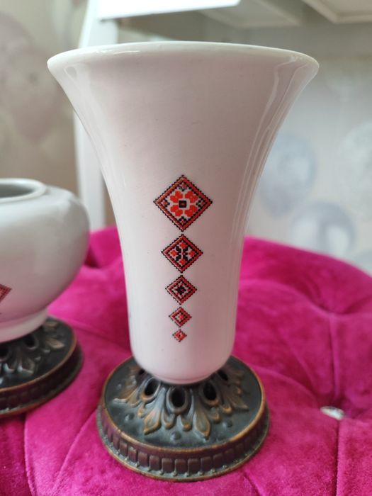 Підсвічник , свічник. Вазочка, ваза , бронза.
