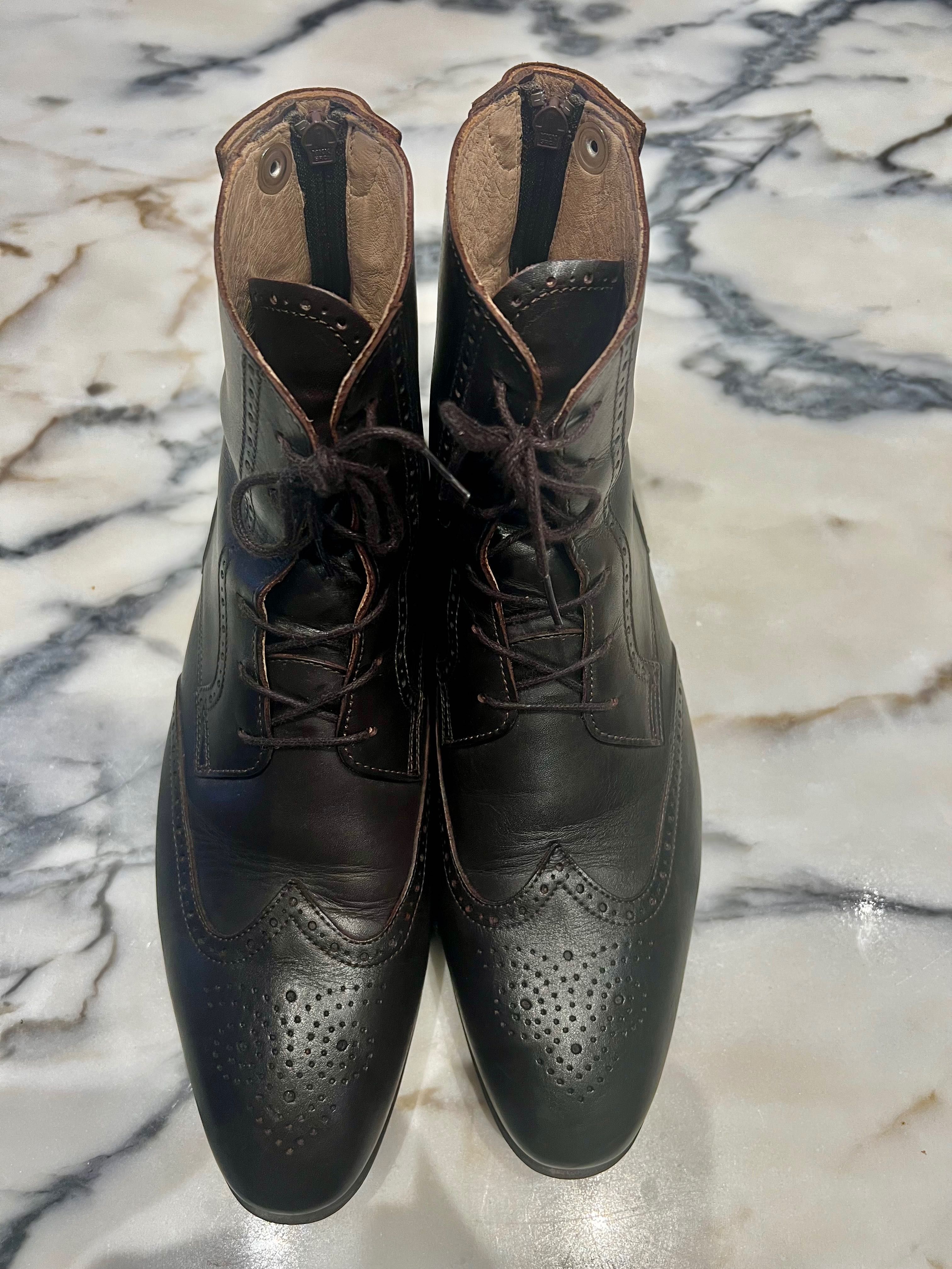 Botas Italianas MAGNANNI de pele e camurça