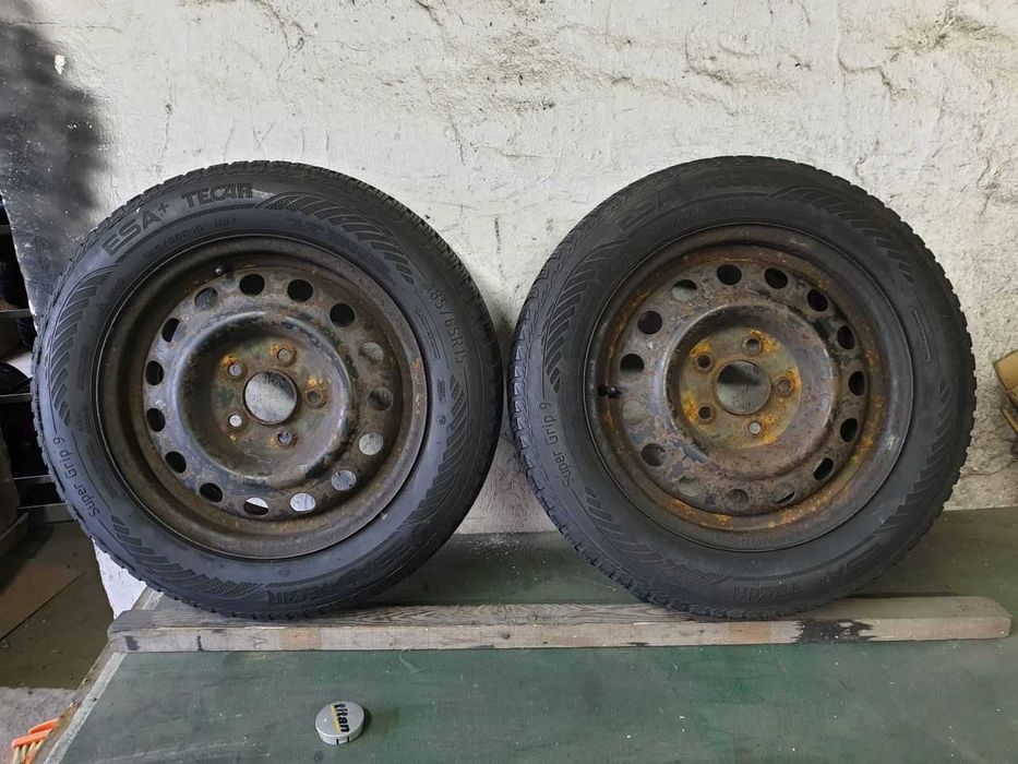 Dwie Felgi Koło zapas Hyundai Kia R15 5x114,3 opona 185/65R15