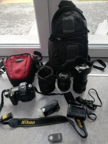 Nikon d80 +obiektyw nikkor VR 18-55+ akcesoria