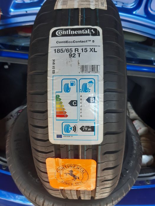 Шини Continental ContiEcoContact 5  185×65×15 XL 92Т усилені.