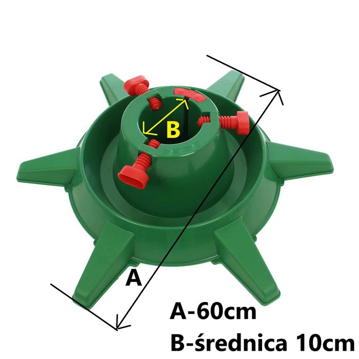 Metalowy stojak choinkowy, pod, na choinkę Z POJEMNIKIEM NA WODĘ